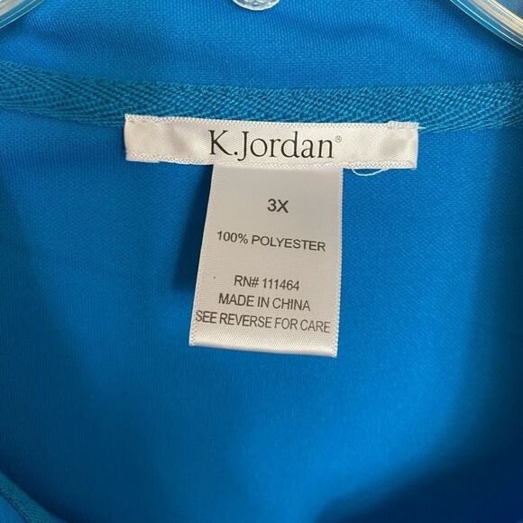 K. Jordan 3X metro style full zip lightweight jacket with stripes - Picture 5 of 5